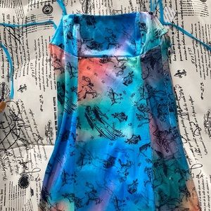 Urban Outfitters NWT rainbow dress atlas